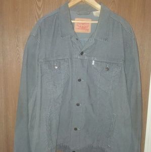 Levi's Men's Trucker Jacket, Gray Corduroy, XXL